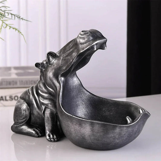 Caja Decorativa Hipopótamo para Escritorio para Guardar Cosas
