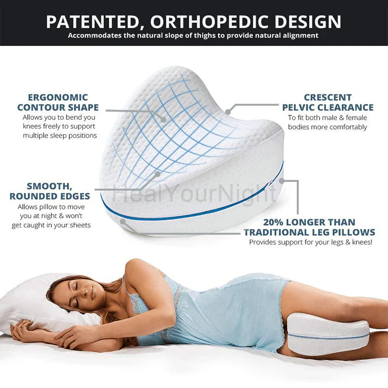 Cojín Ergonómico de Espuma con Memoria para las Piernas