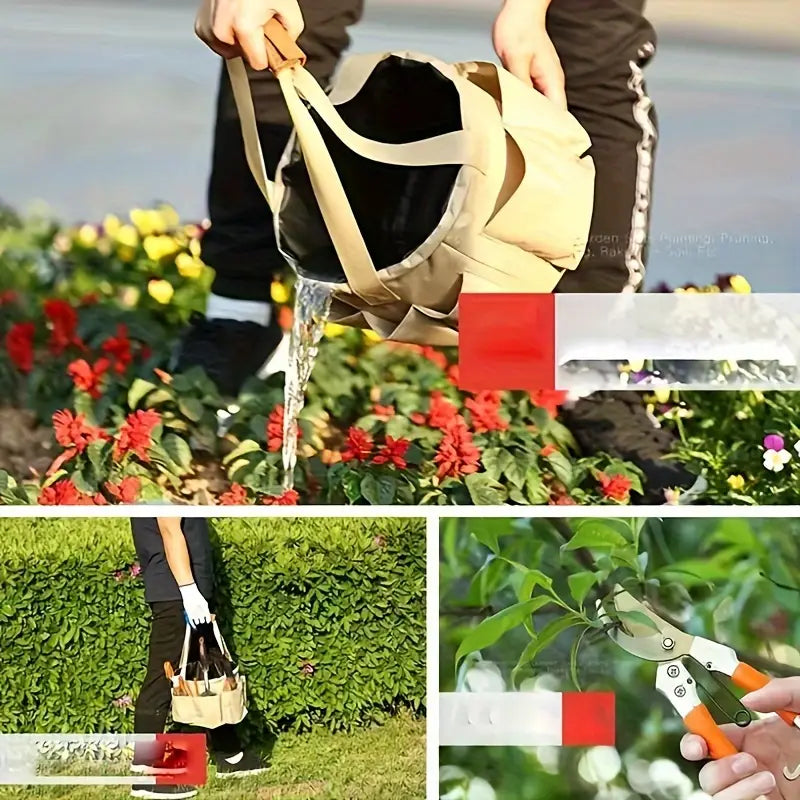 Juego De Herramientas De Jardinería Con Bolsa De Transporte - Juego De 10 Piezas Para El Mantenimiento Del Jardín