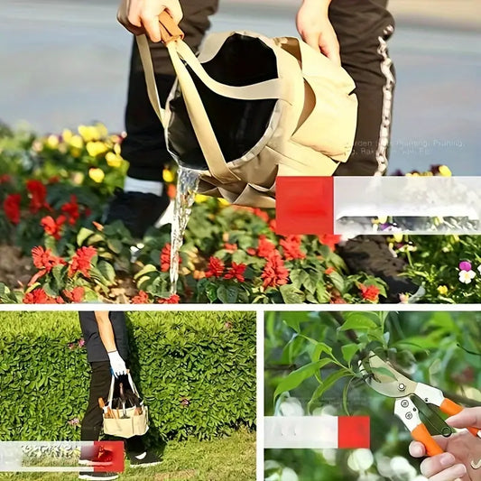 Juego De Herramientas De Jardinería Con Bolsa De Transporte - Juego De 10 Piezas Para El Mantenimiento Del Jardín