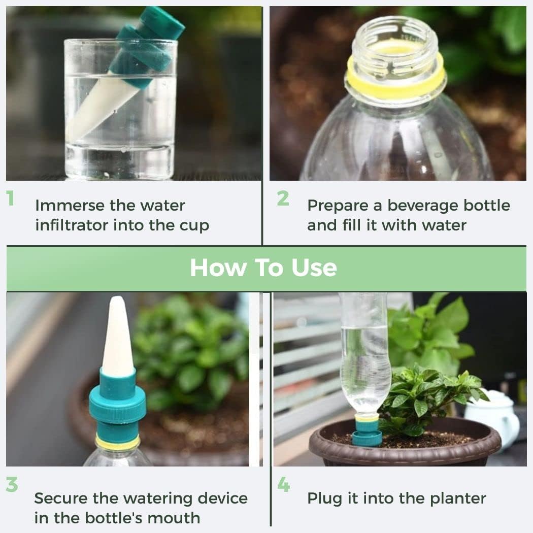 Puntas De Autorriego Para Plantas - Puntas De Goteo Automático Para Botellas