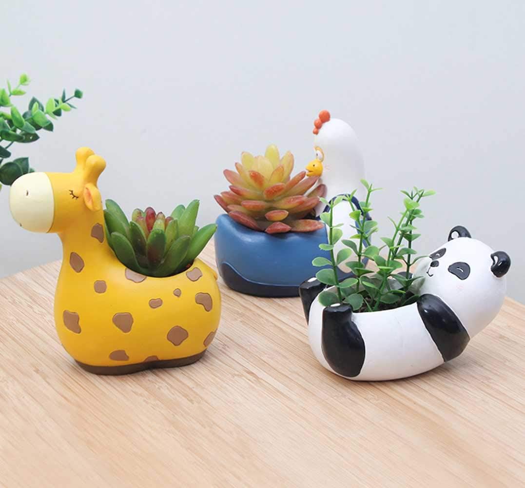 Maceteros de Animales - Divertidos Diseños de Animales para Suculentas y Cactus