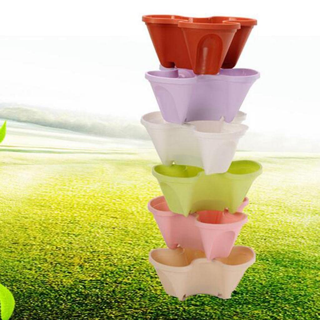 Torre Apilable Para Plantas Aromáticas Y Hortalizas - Jardineras Verticales Para Interior Y Exterior Torre Apilable Para Plantas Aromáticas Y Hortalizas
