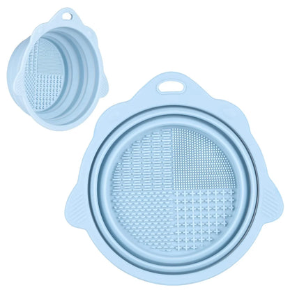 Bandeja de Silicona Plegable para Limpieza de Cepillos