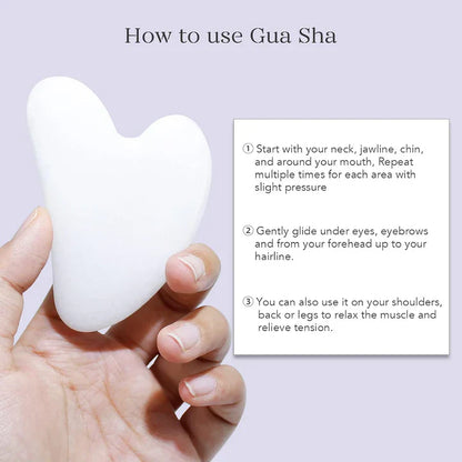 Set Gua Sha y Rodillo de Jade Instant Glow para una Piel Radiante y una Relajación Natural