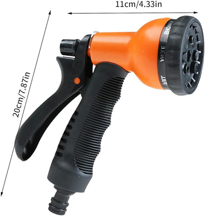 Pistola para Manguera de Jardín con 7 Funciones - Emisor de Riego Flexible para Plantas de Jardín