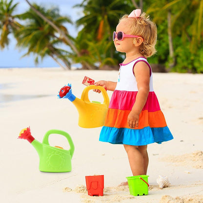 Regadera Infantil con Boca para Flores - Regadera de Plástico de Colores para los Pequeños Jardineros