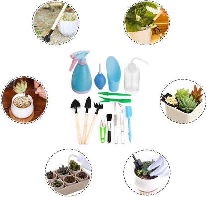 Juego de Herramientas para Jardín de Plantas Suculentas con Botella Pulverizadora y Accesorios para el Jardín de Plantas Suculentas