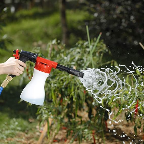 Pulverizador De Espuma Con Boquilla De Alta Presión - Pistola De Limpieza Eficiente Para El Jardín Y El Hogar