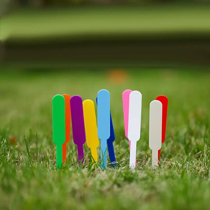 Tacos de Plástico de Colores para Plantas - Resistentes a la Intemperie y Reescribibles