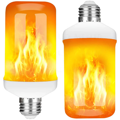 Lámpara con Efecto de Llama - Bombilla Led de 9w con Brillo de Llama Realista Lámpara con Efecto de Llama - Bombilla Led de 9w con Brillo de Llama Realista