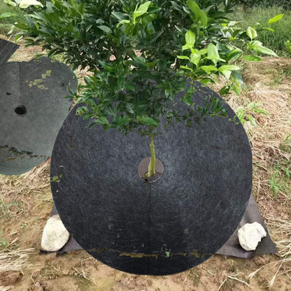 Disco Para Árboles De Vellón Antihierba - Alfombra Transpirable De Protección De Raíces Para Jardín Y Plantas