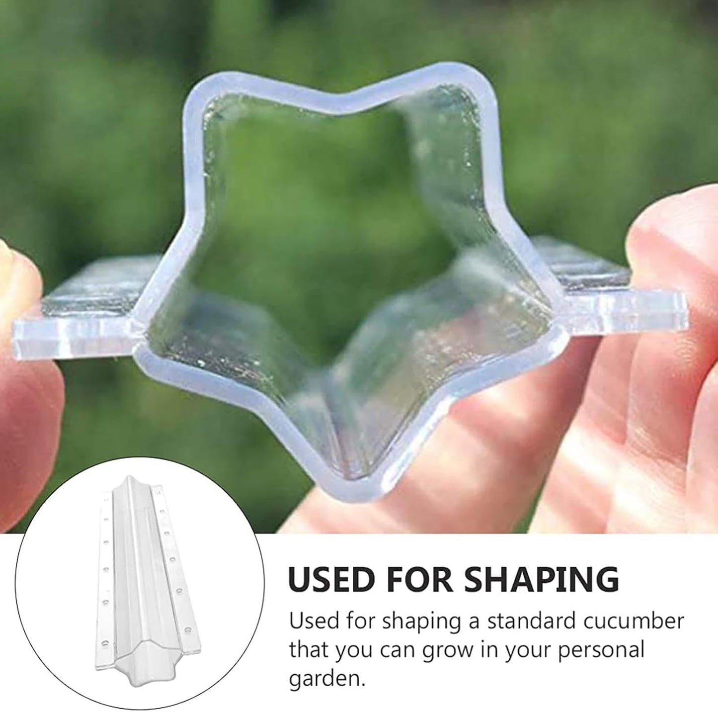 Molde De Verduras En Forma De Estrella Para Pepinos - Carril De Moldeo Creativo Para Frutas Y Verduras