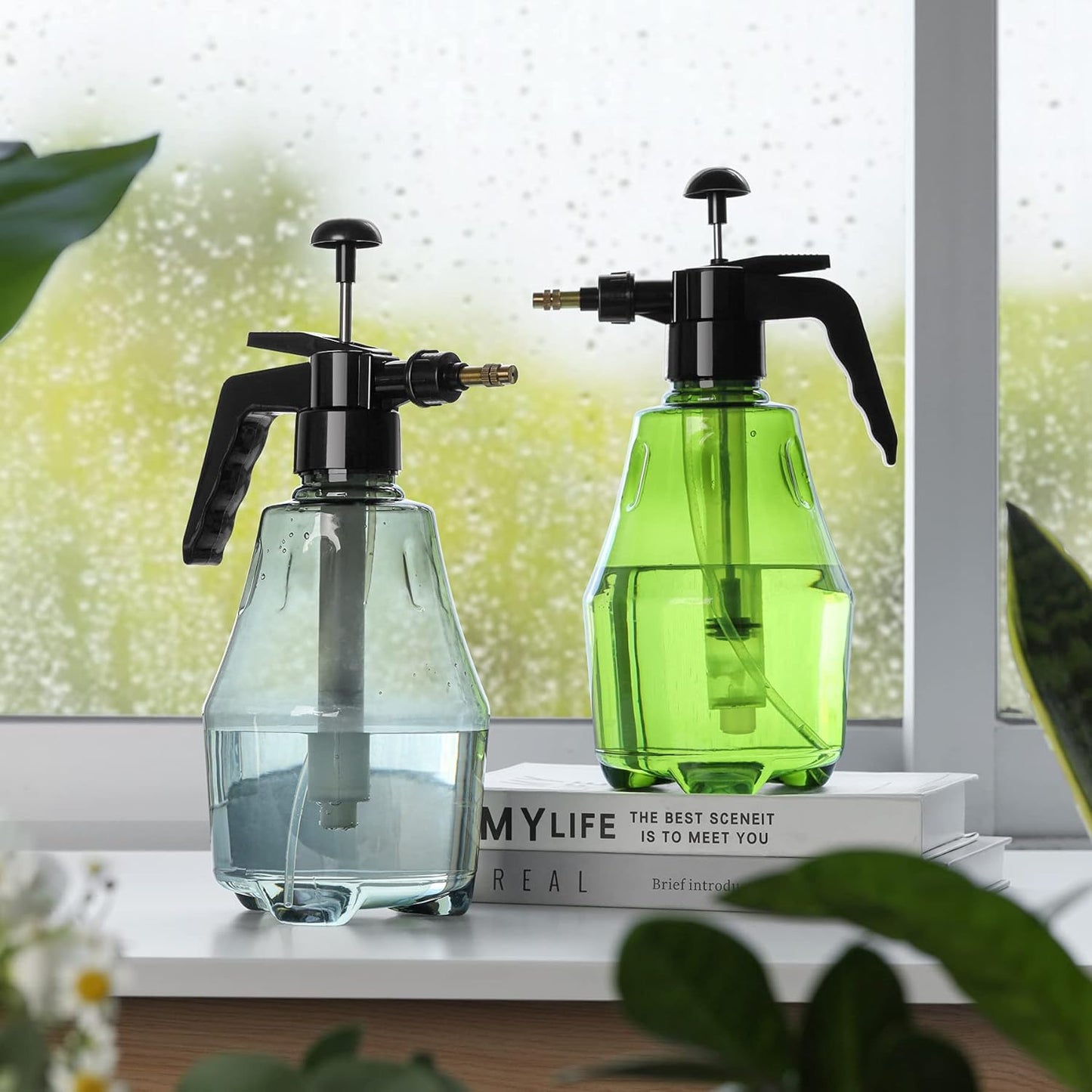 Botella Pulverizadora Con Bomba De Presión - Botella Pulverizadora Manual Para El Cuidado Del Jardín Y Las Plantas Botella Pulverizadora Con Bomba De Presión