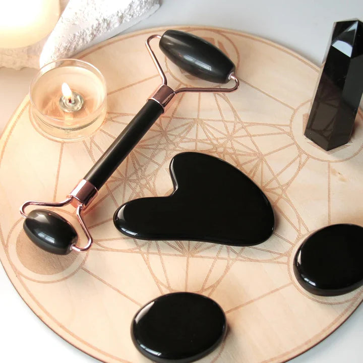 Set Gua Sha y Rodillo de Jade Instant Glow para una Piel Radiante y una Relajación Natural