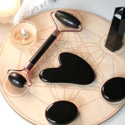 Set Gua Sha y Rodillo de Jade Instant Glow para una Piel Radiante y una Relajación Natural