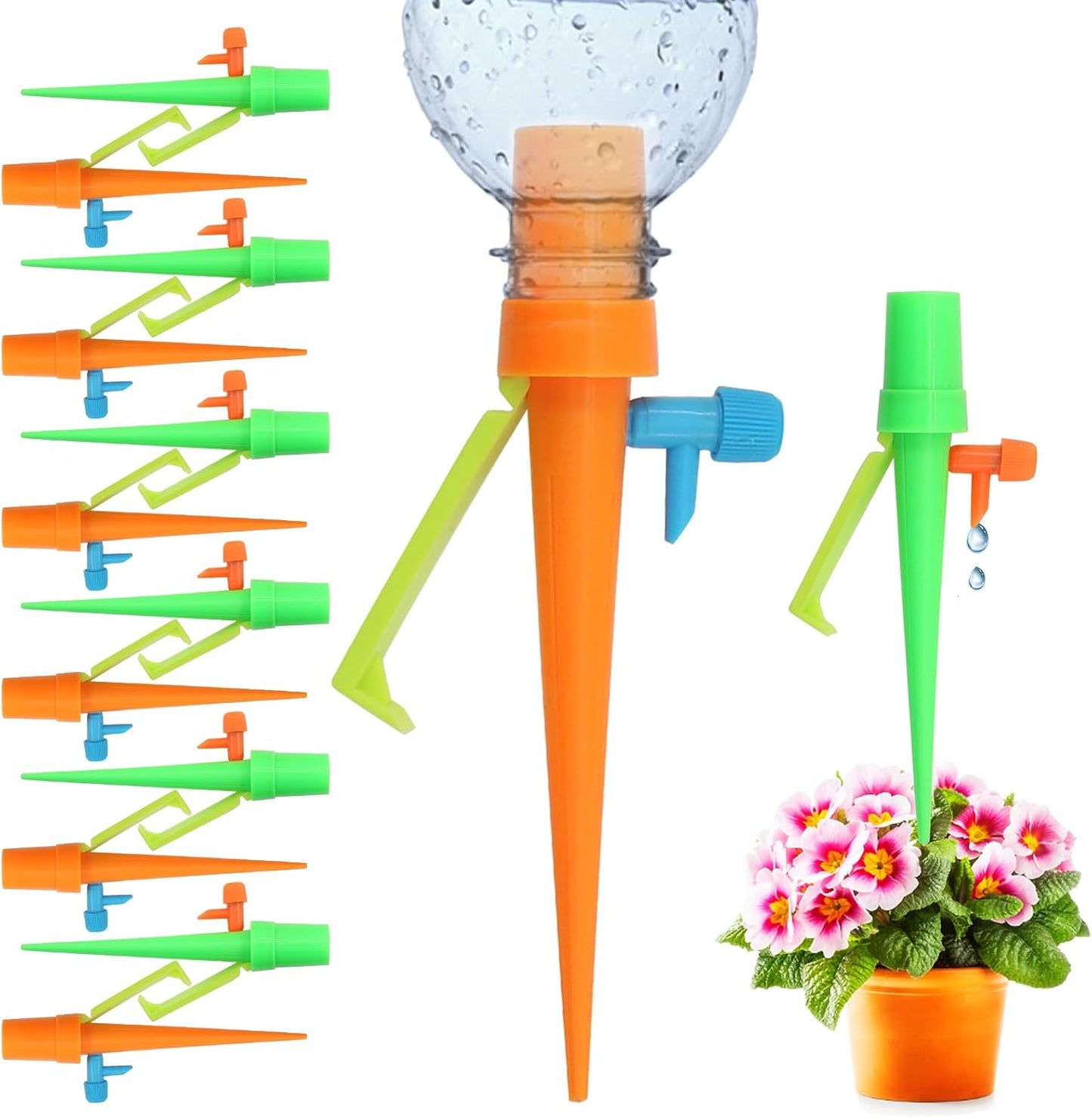 Espiga de Riego Automático para Plantas - con Adaptador para Botella Sistema de Riego Automático para Plantas