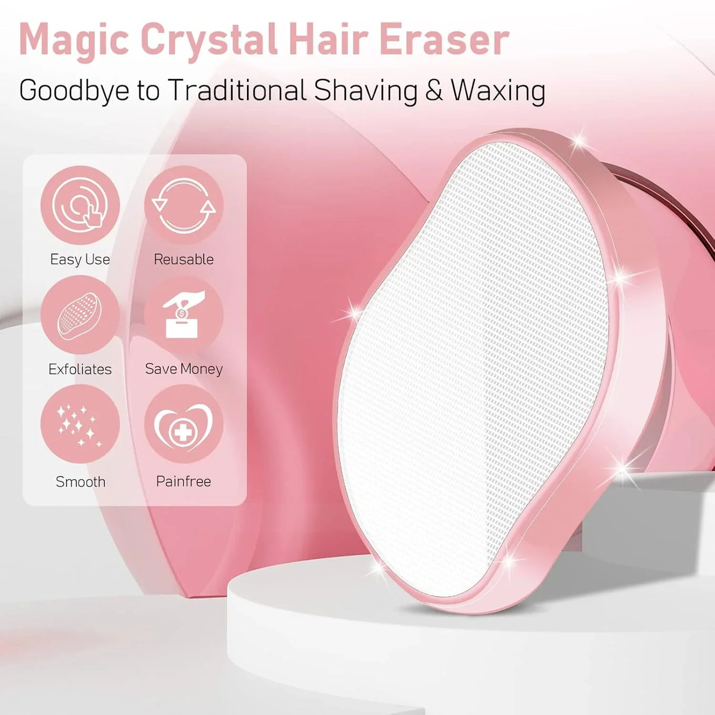 Depiladora de Cristal Smoothskin - Indolora , Reutilizable y Fácil de Usar Depiladora de Cristal Smoothskin