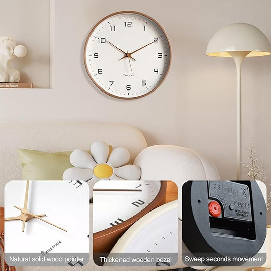 Reloj de Pared Nórdico de Madera