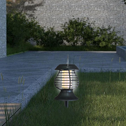Lámpara Solar Repelente de Insectos con Luz Led - Eficaz Control de Mosquitos para el Jardín