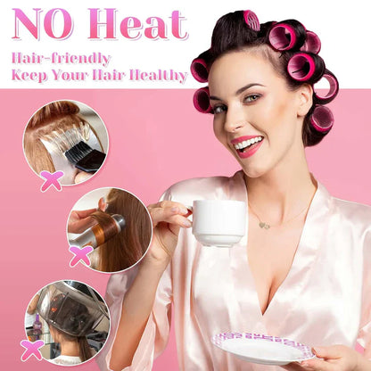 Rulos de Pelo Autoadhesivos | para unos Rizos Voluminosos y Duraderos para unos Rizos Voluminosos y Duraderos
