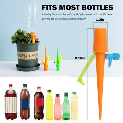 Espiga de Riego Automático para Plantas - con Adaptador para Botella Sistema de Riego Automático para Plantas