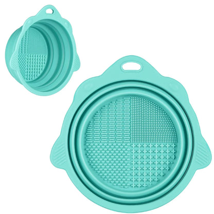 Bandeja de Silicona Plegable para Limpieza de Cepillos