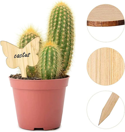 Etiquetas De Madera Para Plantas Para El Jardín Y El Balcón - Etiquetas Regrabables Para Hierbas Y Plantas