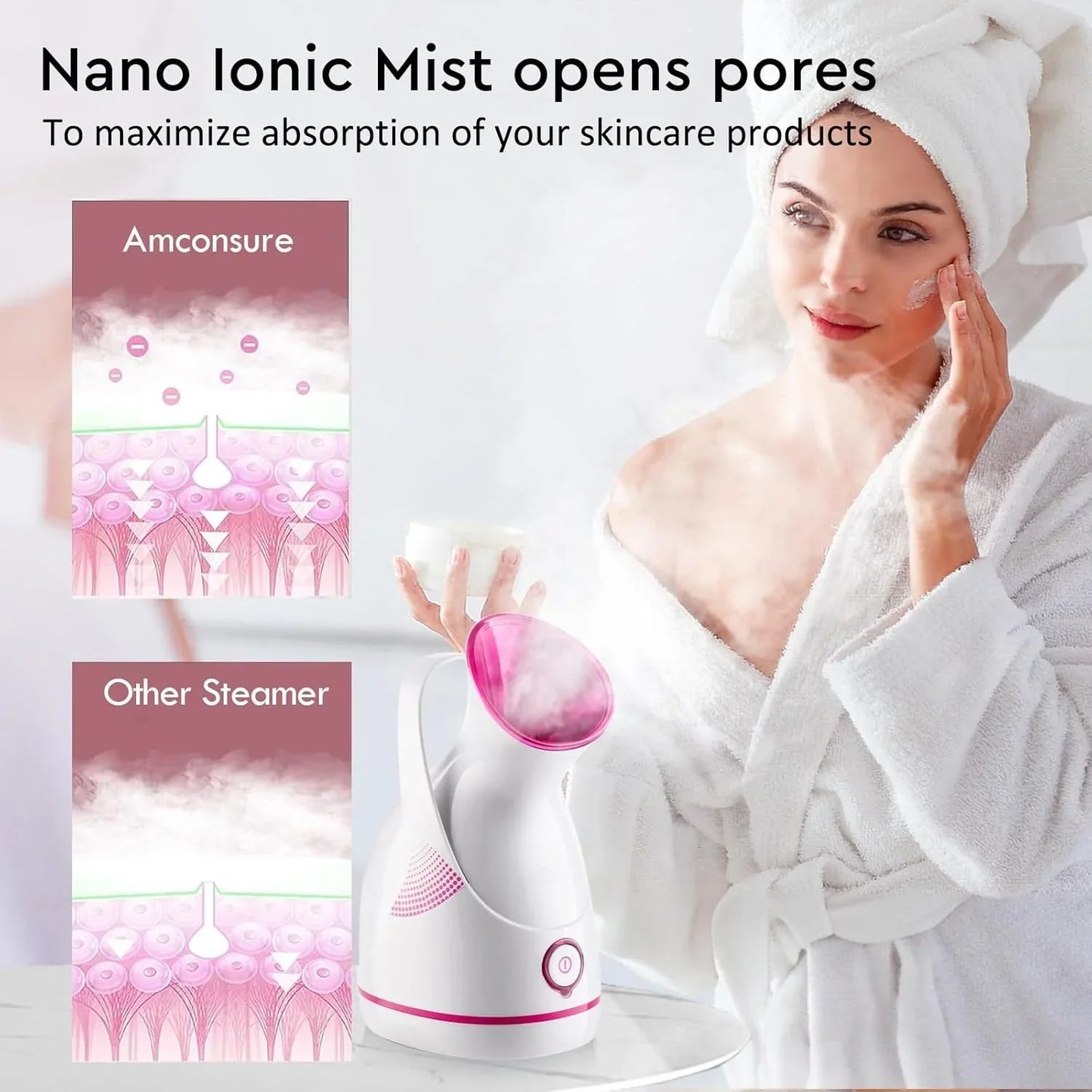 Vaporizador Facial Nano-iónico | para un Cuidado de la Piel en Profundidad