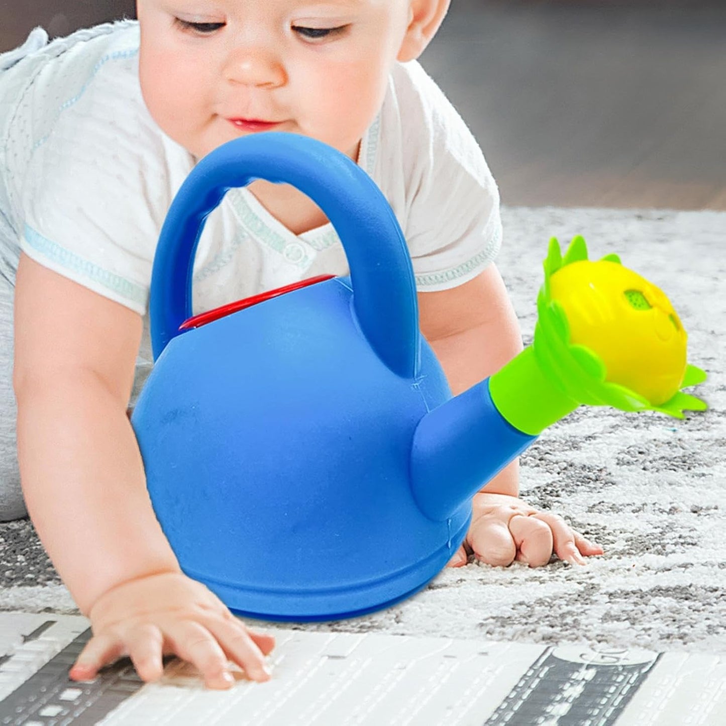 Regadera Infantil con Boca para Flores - Regadera de Plástico de Colores para los Pequeños Jardineros