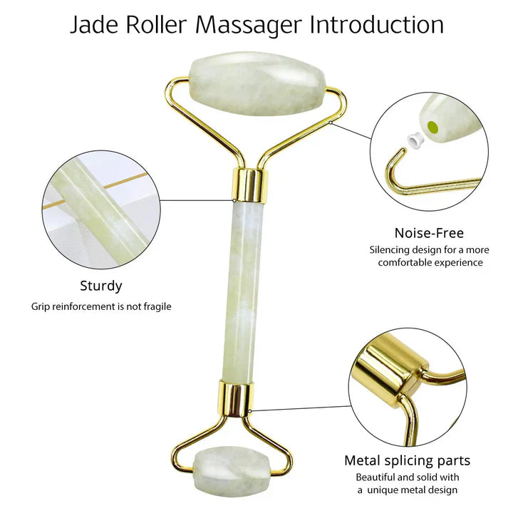 Set Gua Sha y Rodillo de Jade Instant Glow para una Piel Radiante y una Relajación Natural