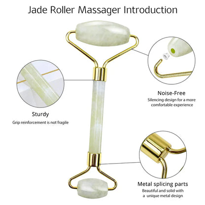 Set Gua Sha y Rodillo de Jade Instant Glow para una Piel Radiante y una Relajación Natural