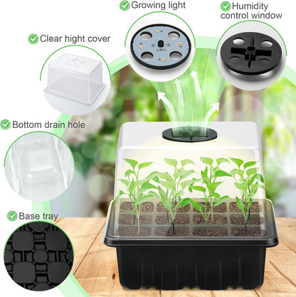 Set De Cultivo Con Luz - Set Completo Para El Cultivo Exitoso De Plantas Set De Cultivo Con Luz