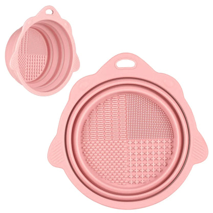 Bandeja de Silicona Plegable para Limpieza de Cepillos
