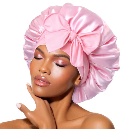Diadema de Satén - Confortable Gorro de Dormir para Mujer Cómodo Gorro de Dormir para Mujer