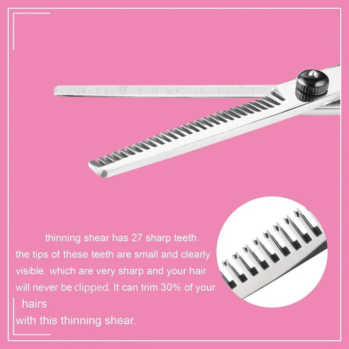 Juego Profesional para el Cuidado Del Cabello | Tijeras de Corte y Adelgazamiento para Peinados Precisos
