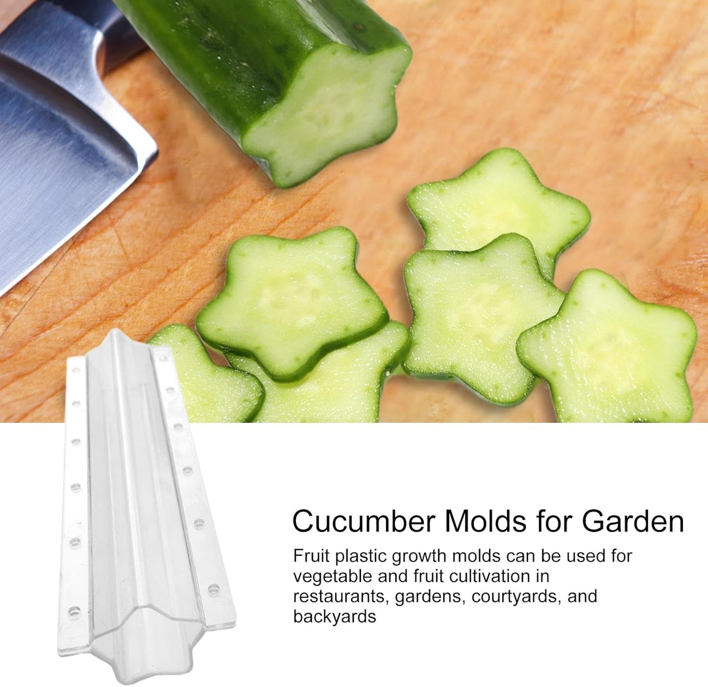 Molde De Verduras En Forma De Estrella Para Pepinos - Carril De Moldeo Creativo Para Frutas Y Verduras