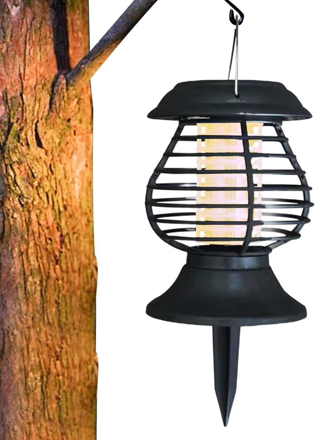 Lámpara Solar Repelente de Insectos con Luz Led - Eficaz Control de Mosquitos para el Jardín