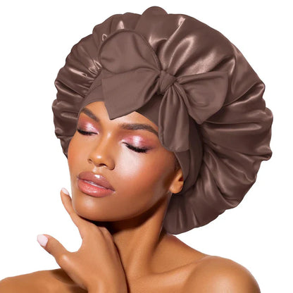 Diadema de Satén - Confortable Gorro de Dormir para Mujer Cómodo Gorro de Dormir para Mujer