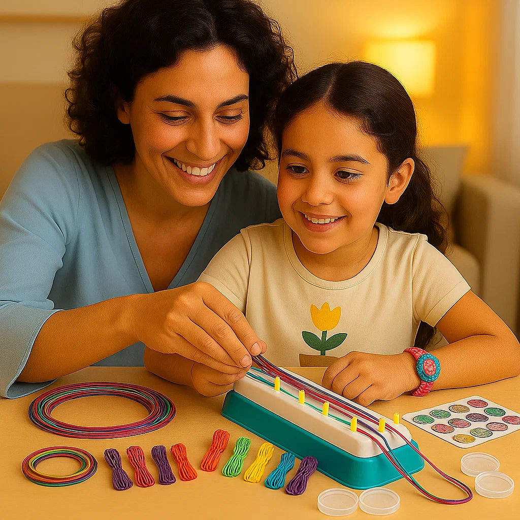 Set creativo para trenzar pulseras