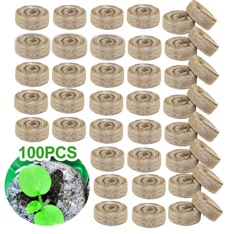 Pellets De Cultivo De Turba De Fibra De Coco - Iniciador Para La Siembra De Semillas Pellets De Cultivo De Turba De Fibra De Coco