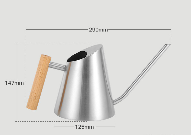 Moderna Regadera con Asa de Madera - Elegante Regadera para las Plantas Del Jardín Esta Regadera Es Ideal para Regar las Plantas Del Jardín