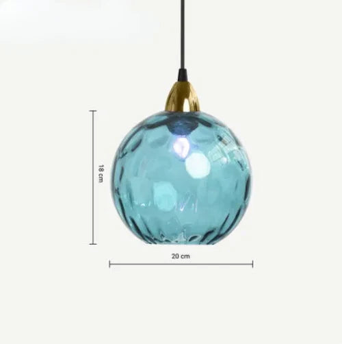 Lámpara Colgante Esférica de Cristal