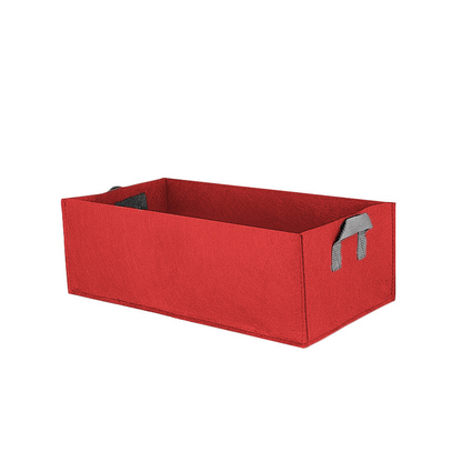 Caja De Fieltro Plegable Para Guardar Plantas Con Asas