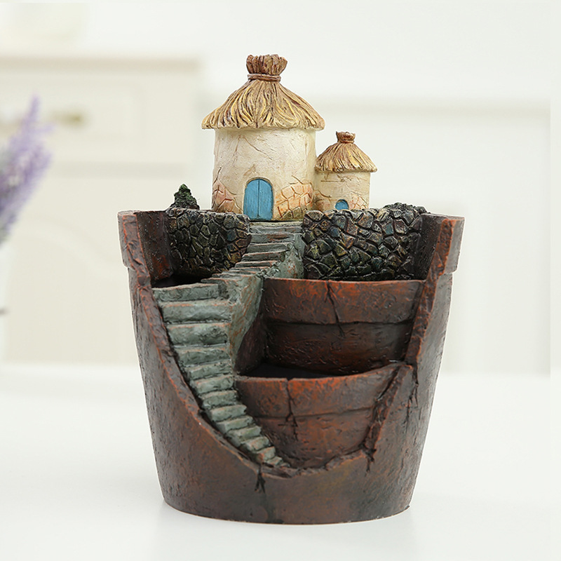 Maceta Decorativa de Plantas Suculentas para Mini Jardín - Maceta Bonsái para Micro Paisaje y Jardín