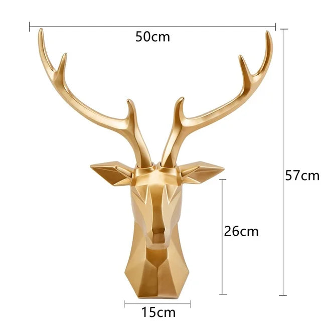 Decoración 3d de Cabeza de Ciervo para un Ambiente Sublime