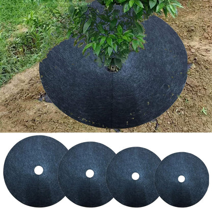 Disco Para Árboles De Vellón Antihierba - Alfombra Transpirable De Protección De Raíces Para Jardín Y Plantas