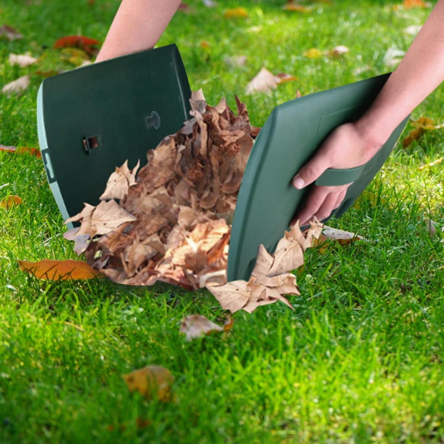 Prácticos Recogedores de Residuos de Jardín - Eliminación Ergonómica de Hierba y Hojas