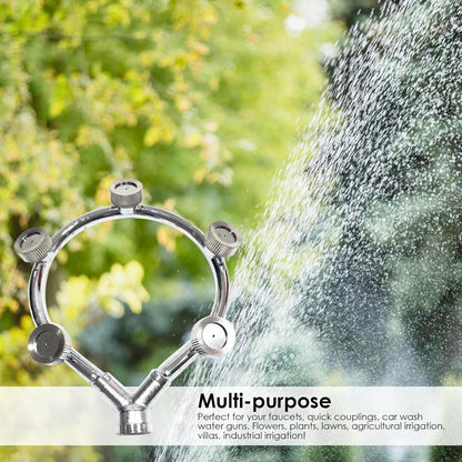Boquilla Multiboquilla De Anillo De Acero Inoxidable De Alta Presión - Accesorio De Pulverización Eficaz Para El Riego De Jardines Para El Riego De Jardines