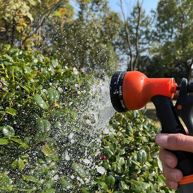 Pistola para Manguera de Jardín con 7 Funciones - Emisor de Riego Flexible para Plantas de Jardín